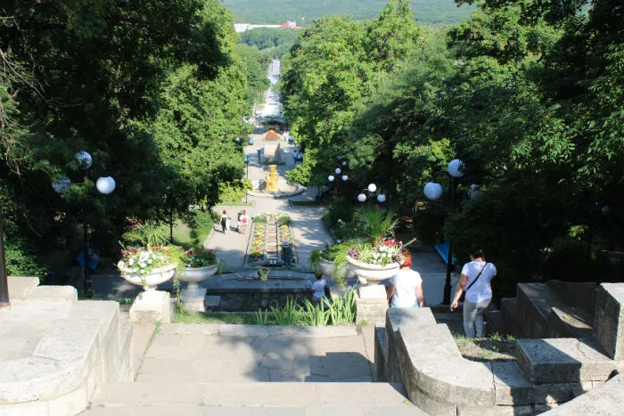 Курортный парк Железноводска Каскадная лестница
