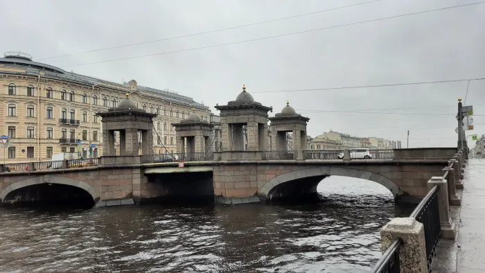 Прогулка по Санкт-Петербургу Мост Ломоносова