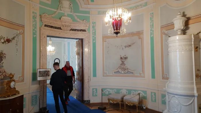 Гатчинский дворец Овальный будуар императрицы Марии Фёдоровны