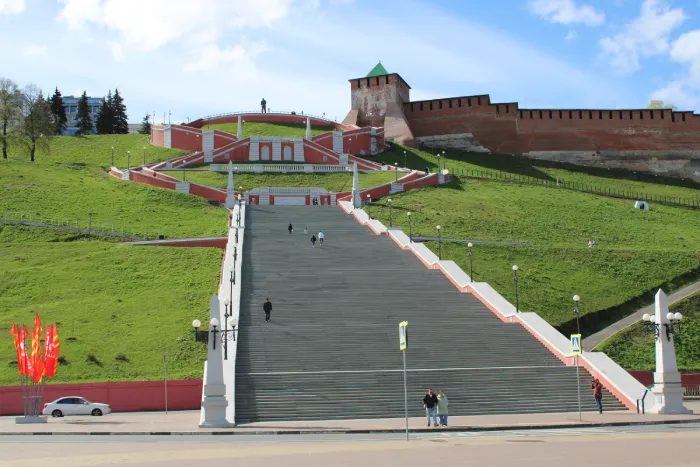 Достопримечательности Нижнего Новгорода Чкаловская лестница